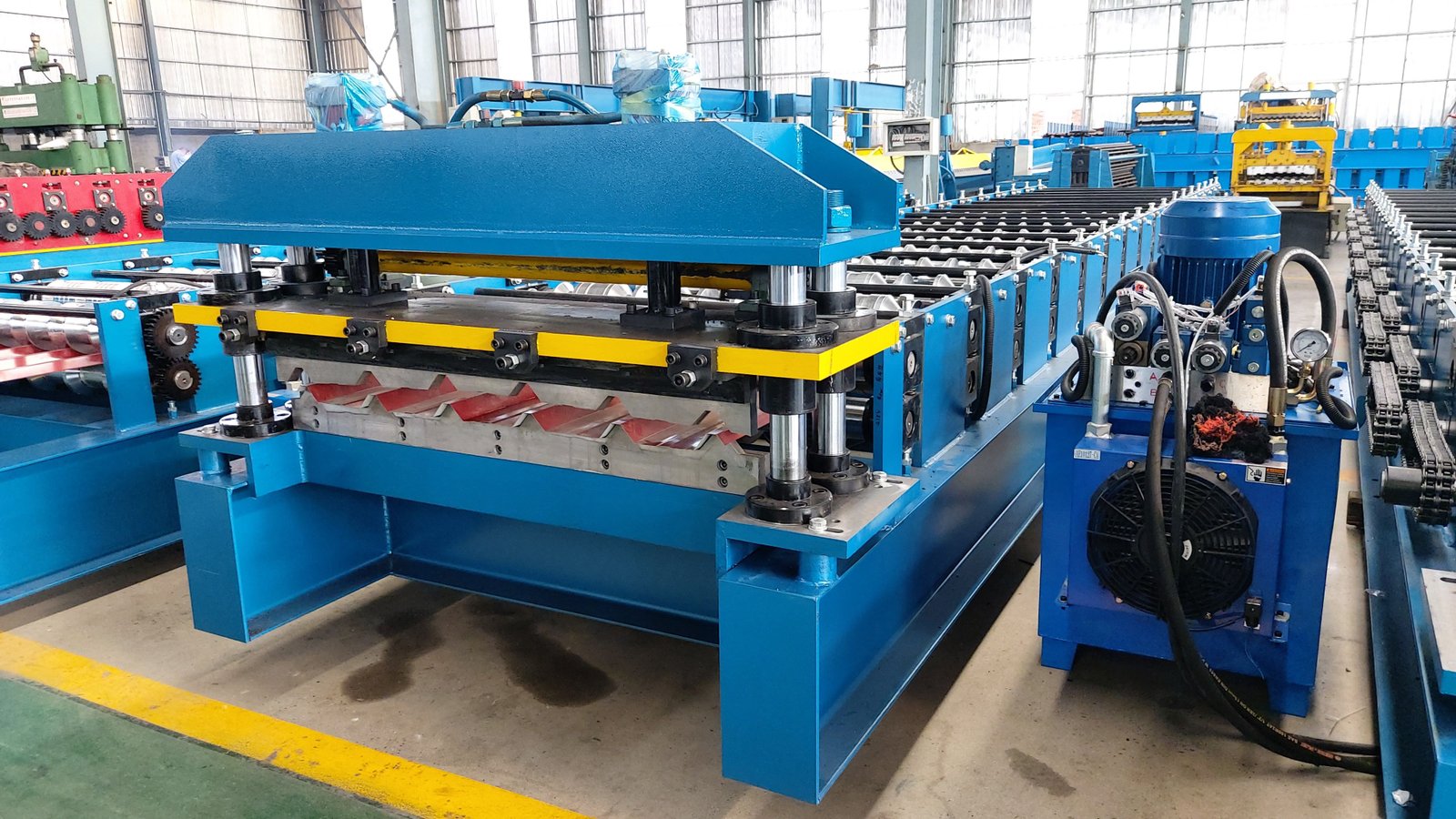 Kenya roof sheet roll forming machine has completed
