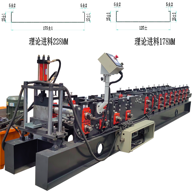 Adjustable C-Channel Roll Forming Machine | Automatic Cold-Rolled C-Channel Forming Machine Adjustable C-Channel Roll Forming Machine | Automatic Cold-Rolled C-Channel Forming Machine