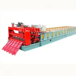 MINGTAI Double layer steel roof glazed roofing til